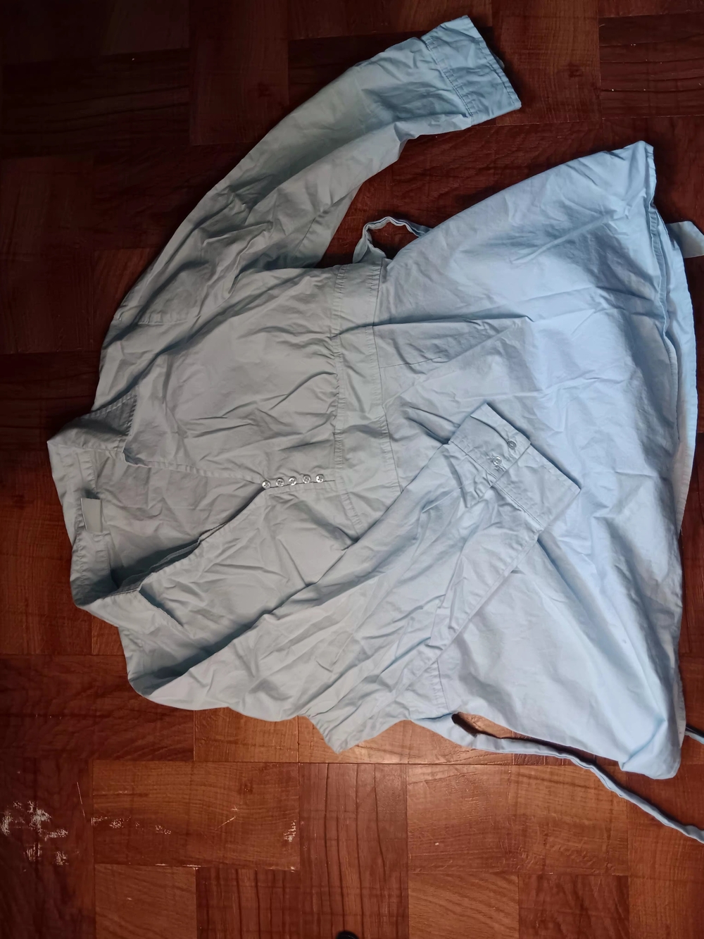 Motherhood Maternity Light Blue Button-Down Maternity Shirt
